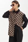 Блуза Niv Niv Fashion 3144 черно-бежевый