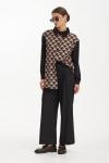Блуза Niv Niv Fashion 3144 черно-бежевый