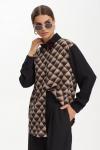 Блуза Niv Niv Fashion 3144 черно-бежевый