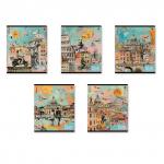 Тетрадь общая ученическая ErichKrause Roman Holiday, 48 листов, матовая ламинация, клетка_MIX-PACK