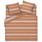 *КПБ Simple Life 1,5 спальный, бязь, 100 % хлопок, пл. 120 гр./кв.м., 'Кэмел полоса ОП' Пододеяльник 146*217, простыня 150*217, наволочка 70*70 (2 шт.)