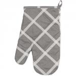 Прихватка 'Рукавичка' 30х17 , стеганая, рогожка, 100 % хлопок, 'Артишоки'