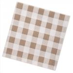 *Набор салфеток декоративных 35х35 (4 шт.) 'Клетка виши бежевый'