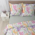 *КПБ Simple Life евро, бязь, 100 % хлопок, пл. 120 гр./кв.м., Floral (Флорал) Пододеяльник 205*217, простыня 240*217, наволочка 70*70 (2 шт.)