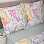 *КПБ Simple Life евро, бязь, 100 % хлопок, пл. 120 гр./кв.м., Floral (Флорал) Пододеяльник 205*217, простыня 240*217, наволочка 70*70 (2 шт.)