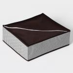 Органайзер для хранения белья Доляна «Вилли», 18 ячеек, 35?30?12 см, бело-коричневый