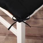 Подушка на стул Этель Home 42х42 см, цв.чёрный, 100% хл, саржа 190 г/м2