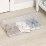 Короб для хранения обуви «Реноме», 61?34?13 см, прозрачный