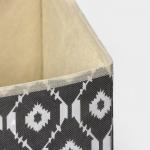 Короб стеллажный для хранения Доляна «Ромбы», 37?27?27 см, серый