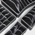 Органайзеры для хранения белья Доляна «Гранж», 4 шт: 33?32?10 см, 31?15,5?10 см, 29?14?10 см, серые