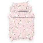 Детское постельное бельё "Крошка Я" Baby unicorn 112*143 см, 60*120+20 см, 40*60 см, бязь 125 г/м2, хл 100%