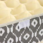 Органайзер для хранения белья Доляна «Ромбы», 24 ячейки, с прозрачной крышкой, 38?30?12 см, серый