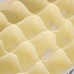 Органайзер для хранения белья Доляна «Ромбы», 24 ячейки, с прозрачной крышкой, 38?30?12 см, серый