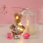 Набор подарочный «Зайка в платье», мыльные розовые розы 5 шт., роса, 7?7?12 см