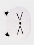 Коврик Доляна White Cat, 50.5?61 см, ворс 1.5 см, микрофибра, белый