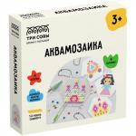 Аквамозаика ТРИ СОВЫ Волшебная страна, набор инструментов, трафареты, картонная коробка 12*12 см, AQB_54286