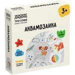 Аквамозаика ТРИ СОВЫ Домашние питомцы, набор инструментов, трафареты, картонная коробка 12*12см, AQB_54277