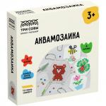 Аквамозаика ТРИ СОВЫ Лесная поляна, набор инструментов, трафареты, картонная коробка 12*12см, AQB_54281