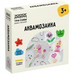 Аквамозаика ТРИ СОВЫ Принцесса, набор инструментов, трафареты, картонная коробка 12*12см, AQB_54287