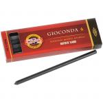 Грифели для цанговых карандашей Koh-I-Noor Gioconda, 2B, 5,6мм, 6шт., круглый, 486502B009PK