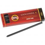 Грифели для цанговых карандашей Koh-I-Noor Gioconda, 4B, 5,6мм, 6шт., круглый, пластиковый короб, 486504B009PK