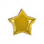 Воздушный шар, 45см, ПатиБум, Звезда. Золото, фольгированный, 6081812