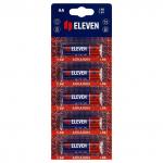 Батарейка Eleven AA (LR6) алкалиновая, BC5 отрывной набор, (цена за 1 батарейку), 358392