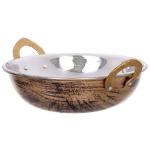 Сковорода Кадхай из нержавеющей стали 16см цвет Антик