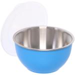 Миска из нержавеющей стали для СВЧ-печи с крышкой 0,45л 12см