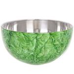 Салатник из нержавеющей стали 0,3л 12*6см цветное покрытие гранит