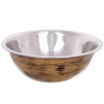 Миска из нержавеющей стали 2,6л 26см цвет Антик