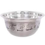 Миска из нержавеющей стали 2,6л 24*11,2см с рисунком