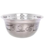 Миска из нержавеющей стали 2,6л 24*11,2см с рисунком