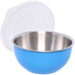 Миска из нержавеющей стали для СВЧ-печи с крышкой 1л 17см