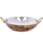 Сковорода Кадхай из нержавеющей стали 20см цвет Антик