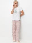 №Е20160 Пижама с брюками Весеннее утро