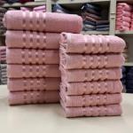 Полотенце махровое 400 г/мкв 50*85 "LINES" Персиковый АГХ