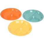 Менажница пластиковая Тунис 22*2см в наборе 3шт, цвета микс