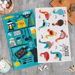 Набор полотенец Доляна «Счастье есть» 35?60 см - 2 шт., 100% хлопок