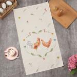 Полотенце Этель Hen love 40?73 см, 100% хлопок, саржа 190 г/м?