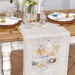 Дорожка на стол «Пасхальные куличи», 40?146 см, 100% хлопок, саржа 190 г/м?