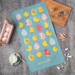 Полотенце «Пасхальные цыплята» 40?73 см, 100% хлопок, саржа 190 г/м?