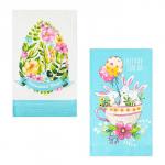 Набор кухонных полотенец Доляна «Пасхальные забавы» 35?60 см-2 шт., 100% хлопок