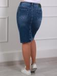 Юбка из денима по колено женская