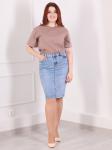 Юбка джинсовая голубая со стрейчем