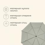 Зонт пляжный maclay, c УФ-защитой, d=240 см, h=220 см