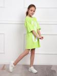 Летс гоу - туника салатовый