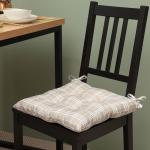 Подушка на стул Этель "Клетка" 40х40 см, 100% п/э