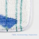 Коврик для ванной и туалета SAVANNA «Гранд», 50?80 см, цвет голубой
