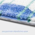 Коврик для ванной и туалета SAVANNA «Гранд», 50?80 см, цвет голубой